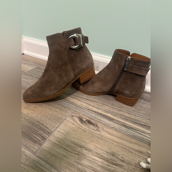 Aquatalia Women's Faria Weatherproof Bootie, Taupe, Size 6.5, Italian Leather - Picture 11 of 14